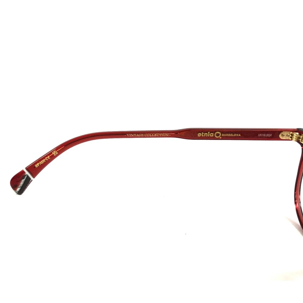 Etnia Barcelona Eyeglasses Frames ES MERCADAL RD Red Clear Aviators 52-17-145